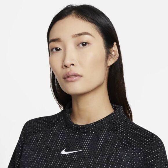 Nike Womens Top Black M Sweatshirt Sportswear Tech Pack Top  Back Zip - Picture 3 of 13